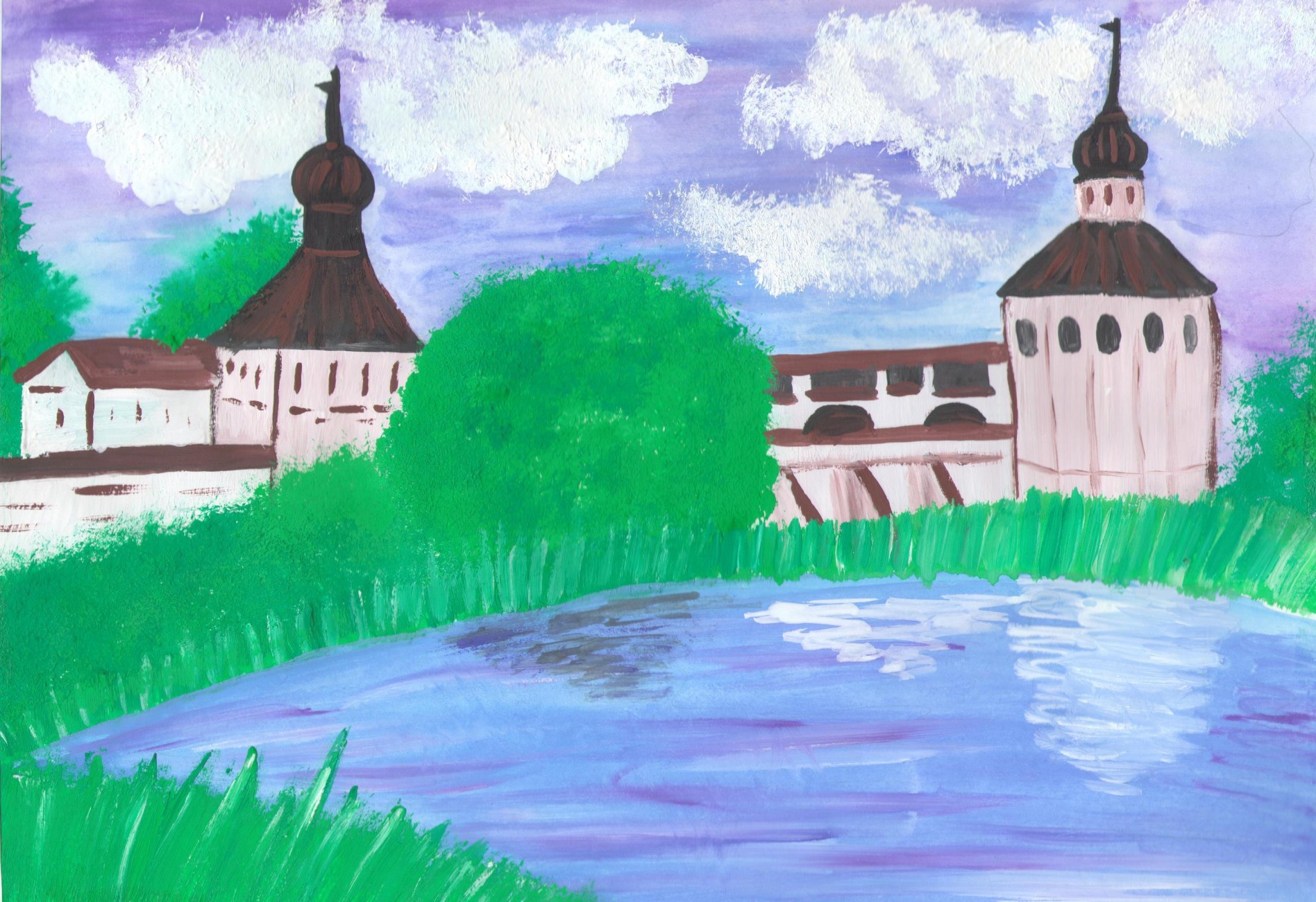 Кирилло-Белозерский музей-заповедник рисунок нарисовать детям